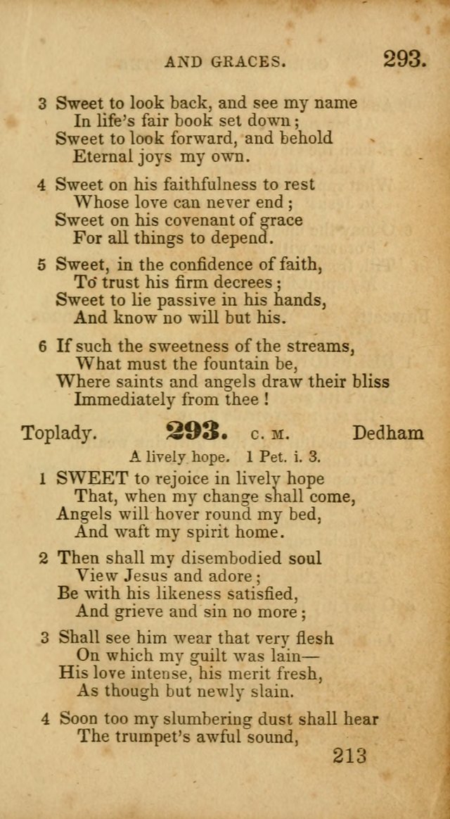 Select Hymns: adapted to the devotional exercises of the Baptist denomination (2nd ed.) page 213