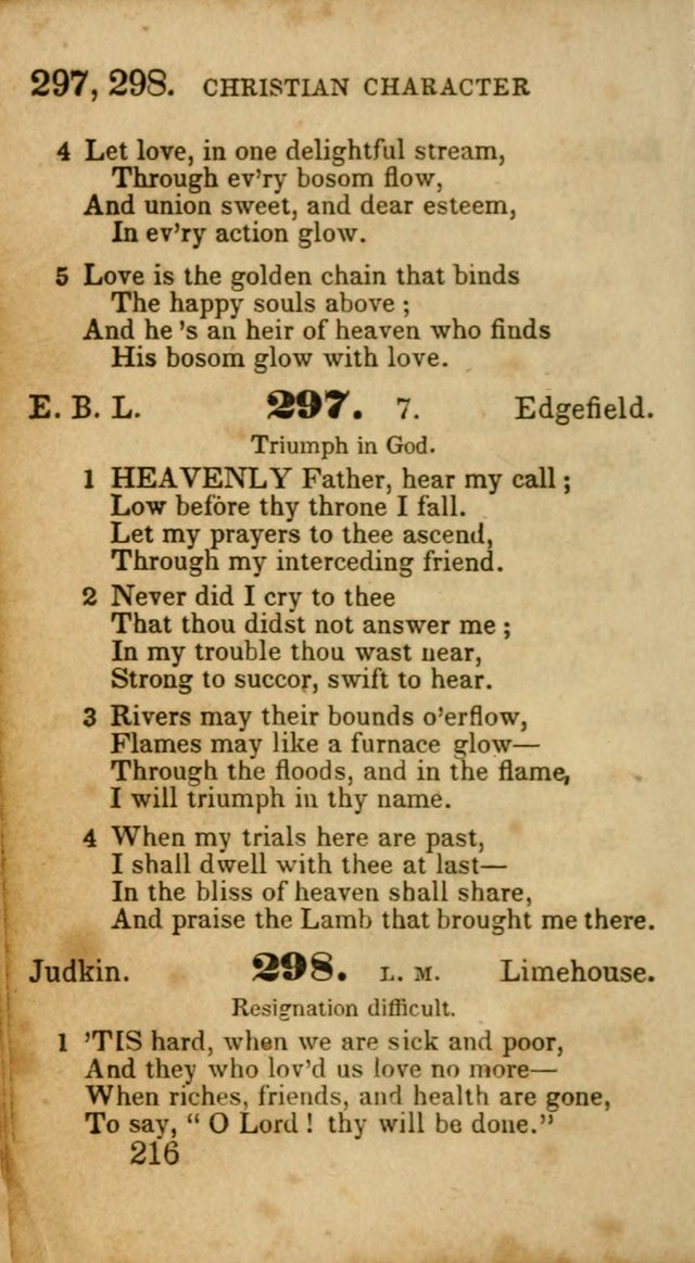 Select Hymns: adapted to the devotional exercises of the Baptist denomination (2nd ed.) page 216