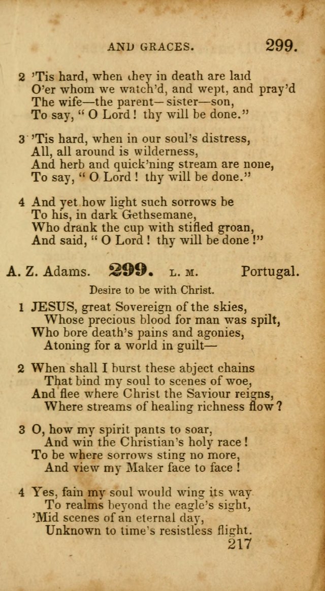 Select Hymns: adapted to the devotional exercises of the Baptist denomination (2nd ed.) page 217