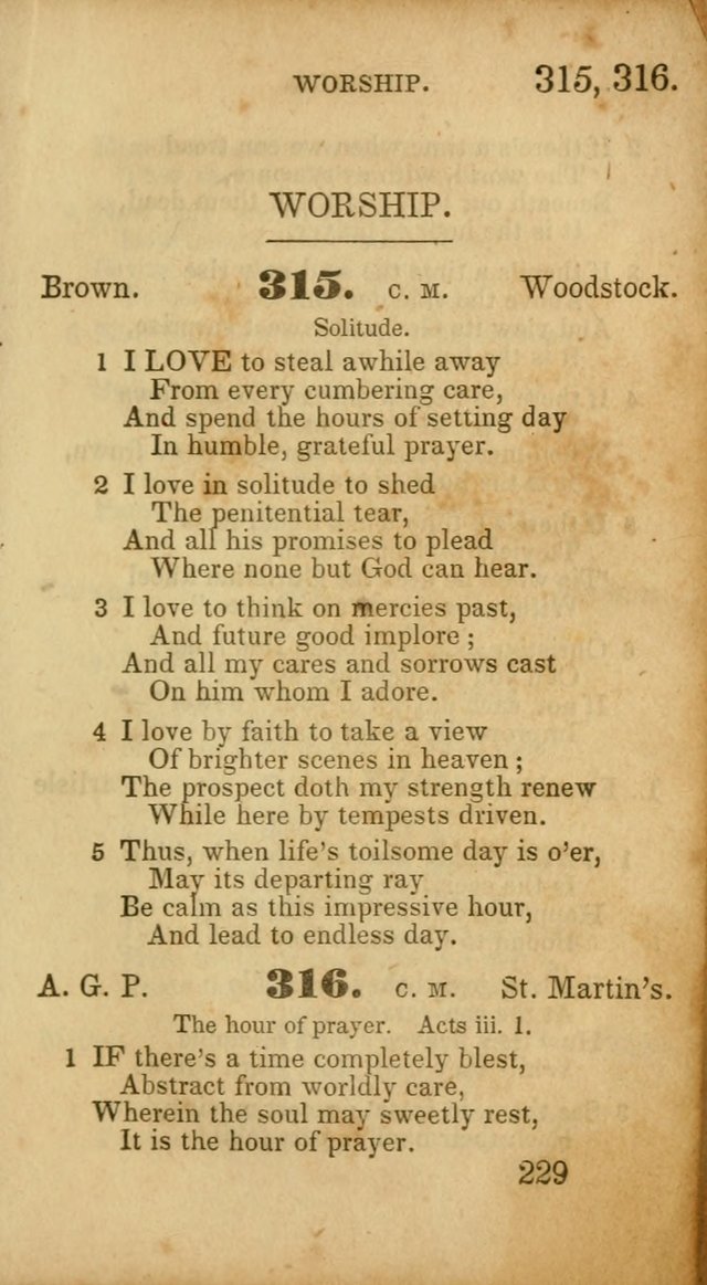 Select Hymns: adapted to the devotional exercises of the Baptist denomination (2nd ed.) page 229