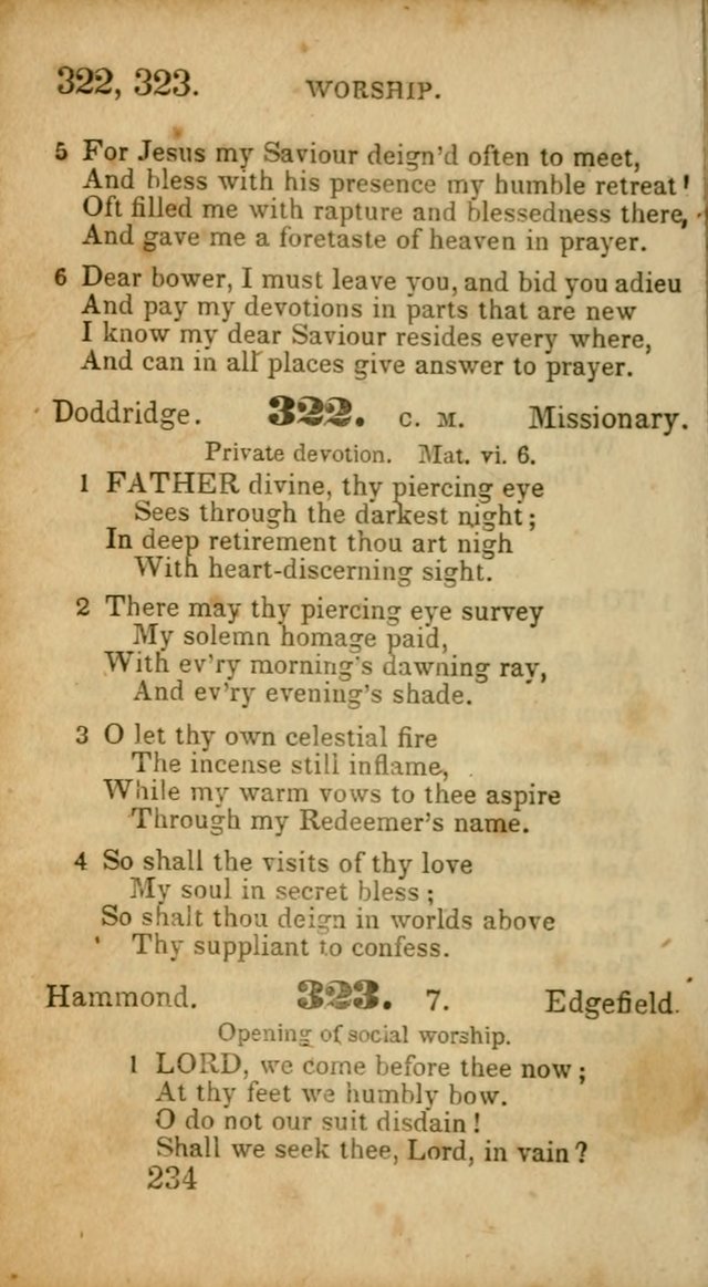 Select Hymns: adapted to the devotional exercises of the Baptist denomination (2nd ed.) page 234