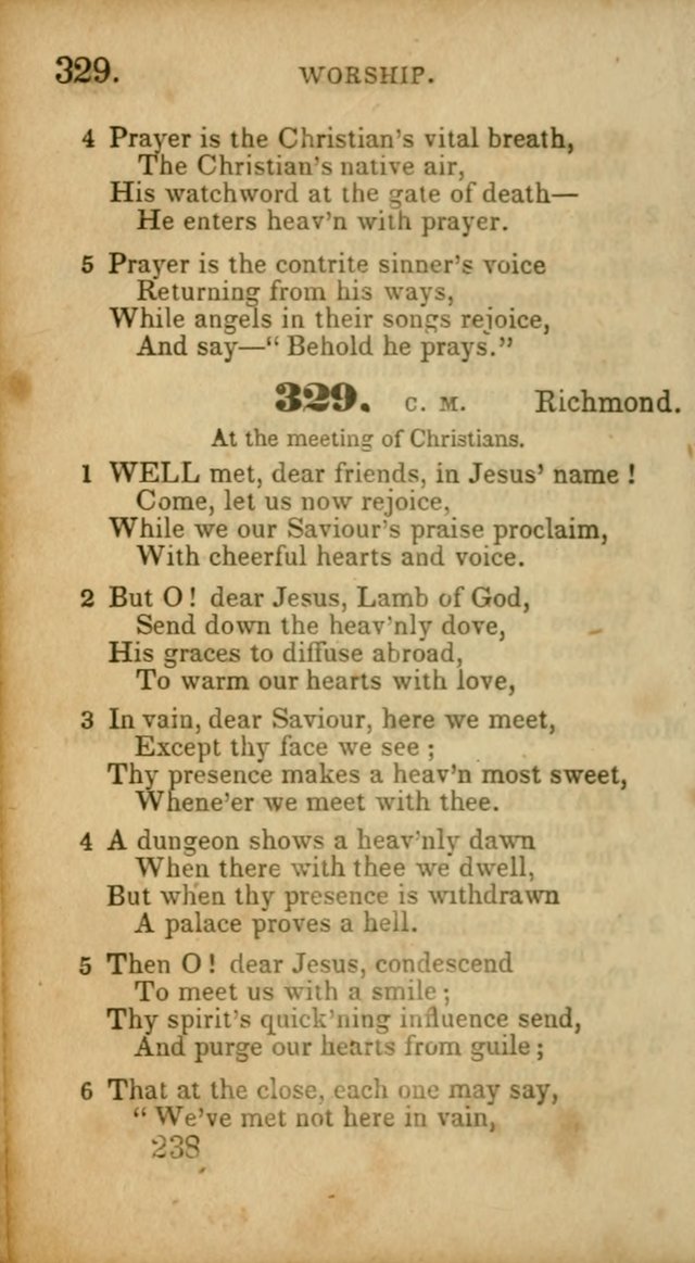 Select Hymns: adapted to the devotional exercises of the Baptist denomination (2nd ed.) page 238