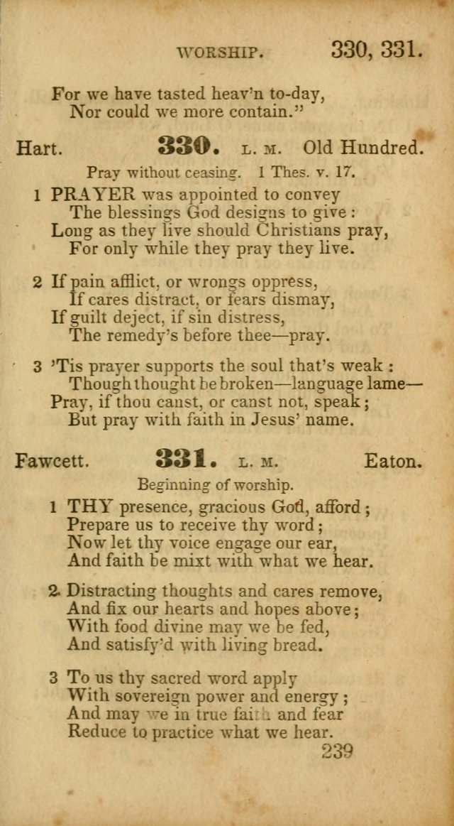 Select Hymns: adapted to the devotional exercises of the Baptist denomination (2nd ed.) page 239