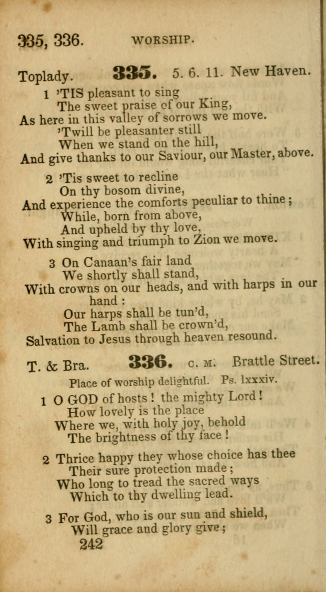 Select Hymns: adapted to the devotional exercises of the Baptist denomination (2nd ed.) page 242