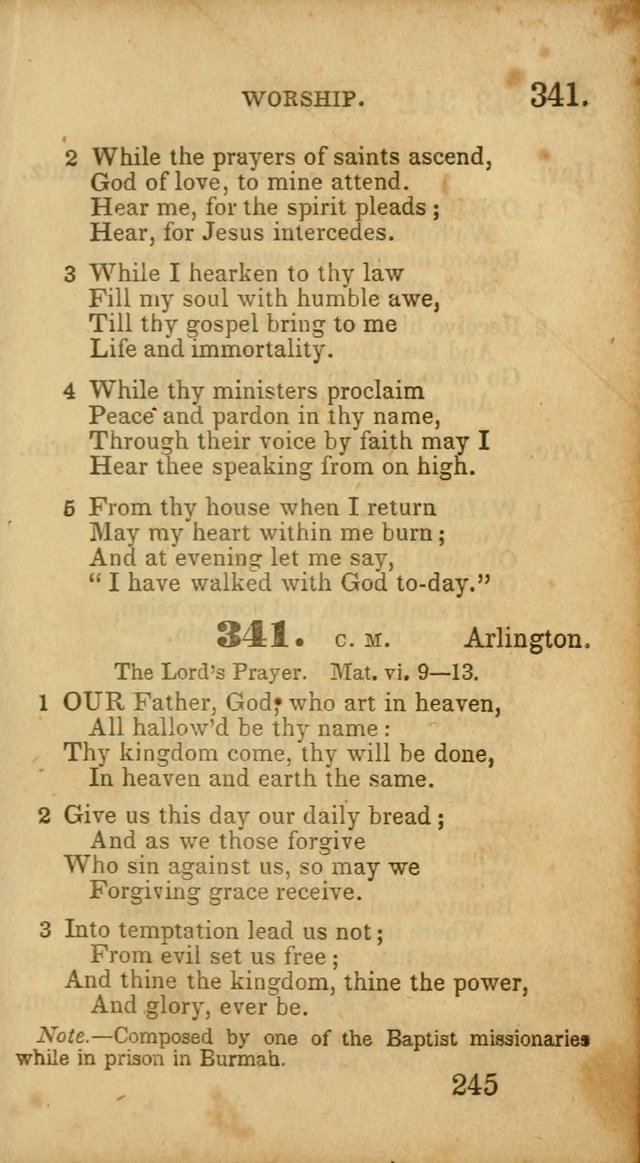 Select Hymns: adapted to the devotional exercises of the Baptist denomination (2nd ed.) page 245