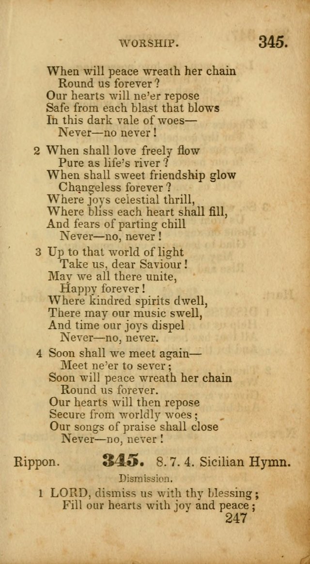 Select Hymns: adapted to the devotional exercises of the Baptist denomination (2nd ed.) page 247