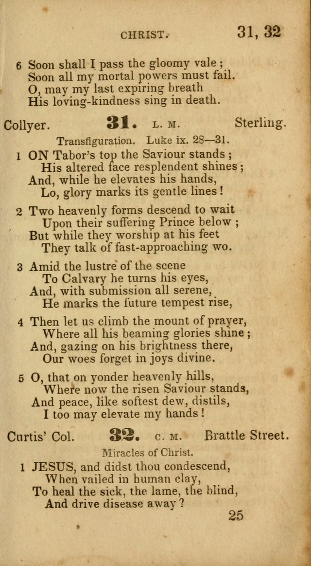 Select Hymns: adapted to the devotional exercises of the Baptist denomination (2nd ed.) page 25