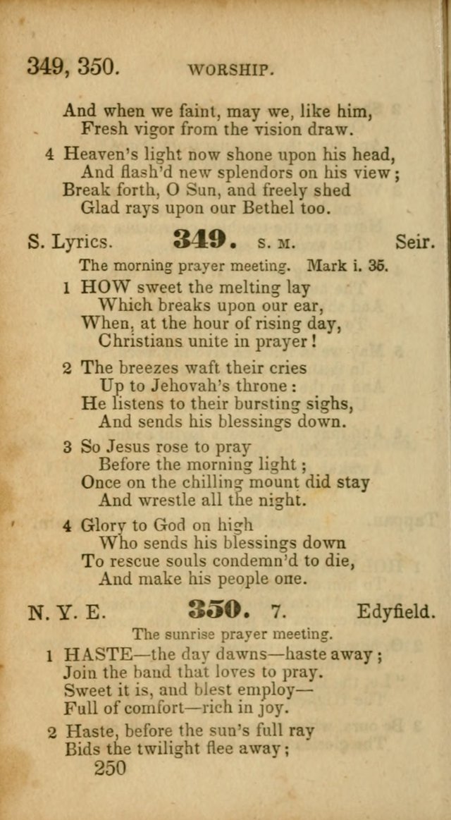 Select Hymns: adapted to the devotional exercises of the Baptist denomination (2nd ed.) page 250