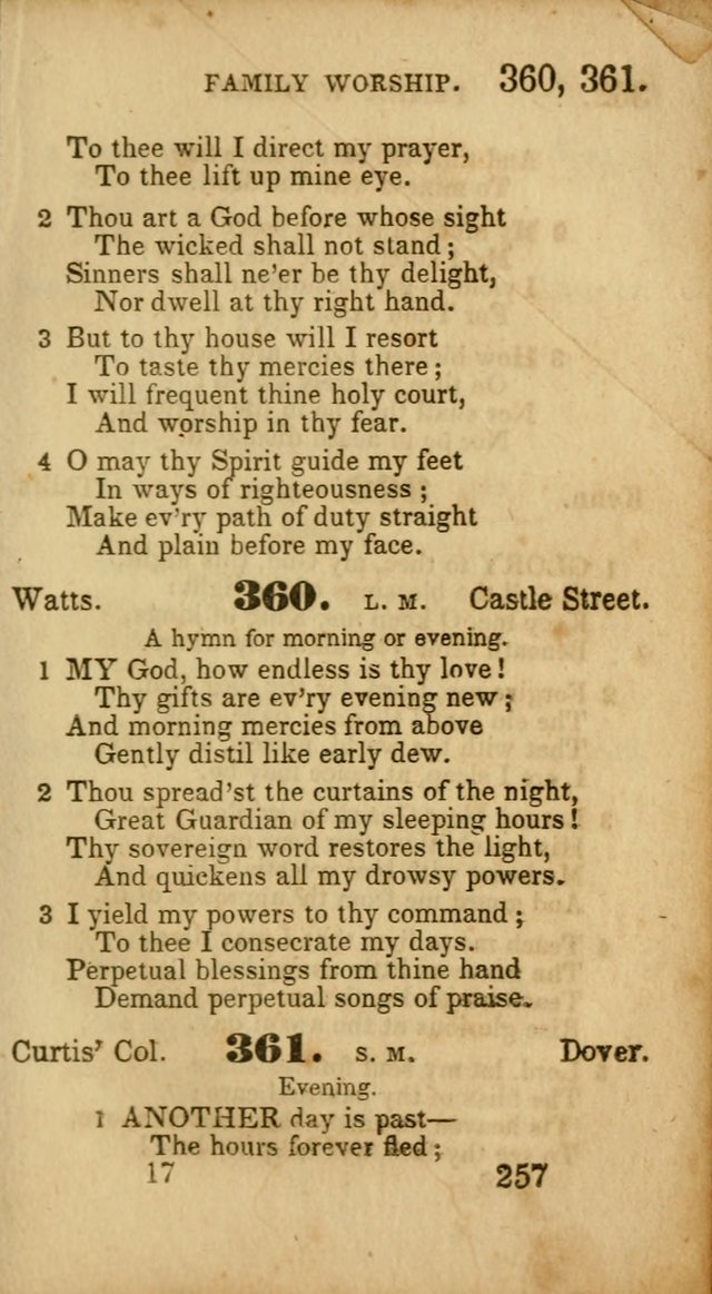 Select Hymns: adapted to the devotional exercises of the Baptist denomination (2nd ed.) page 257