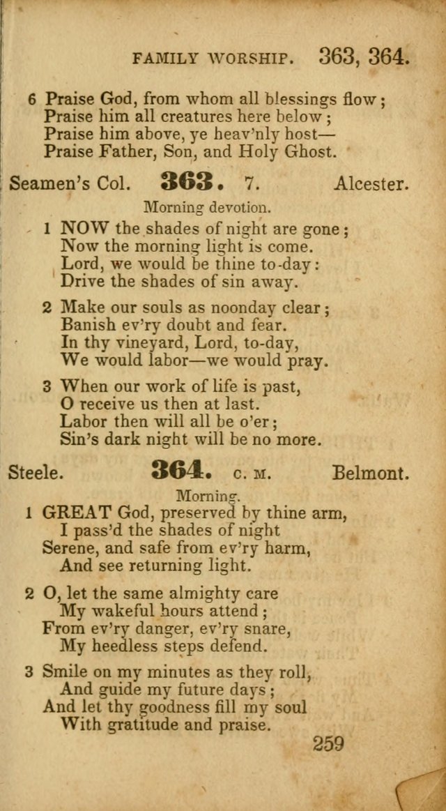 Select Hymns: adapted to the devotional exercises of the Baptist denomination (2nd ed.) page 259