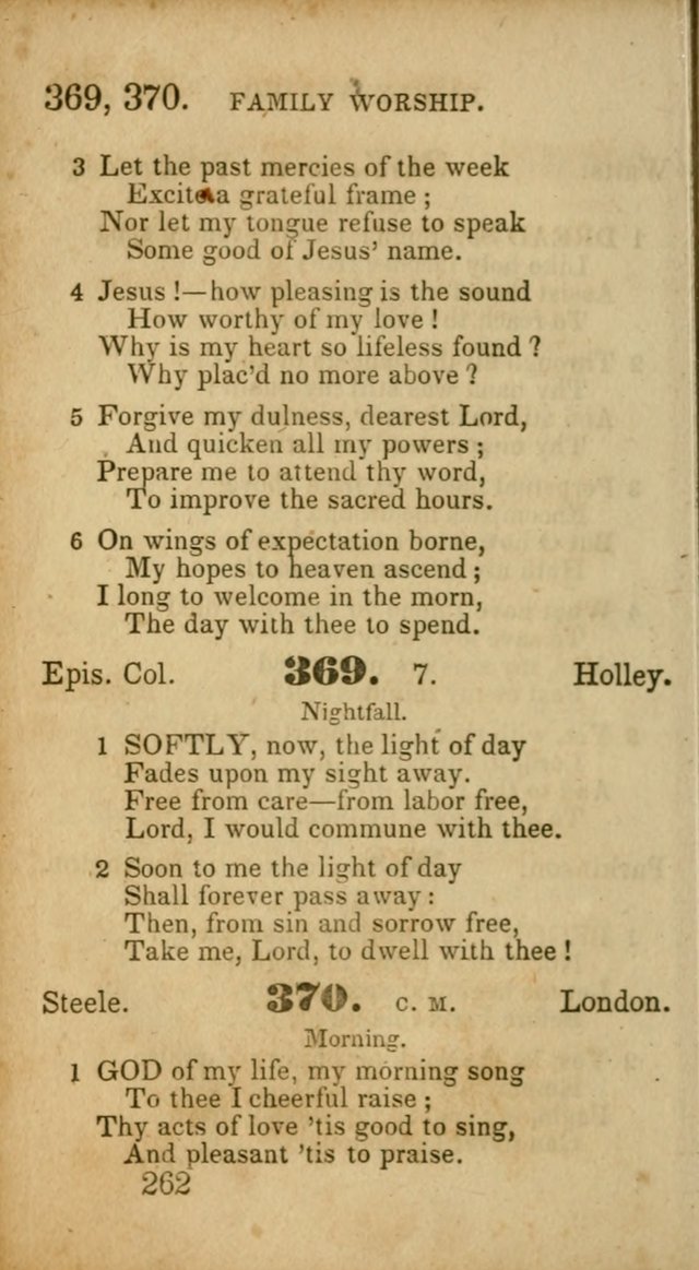 Select Hymns: adapted to the devotional exercises of the Baptist denomination (2nd ed.) page 262