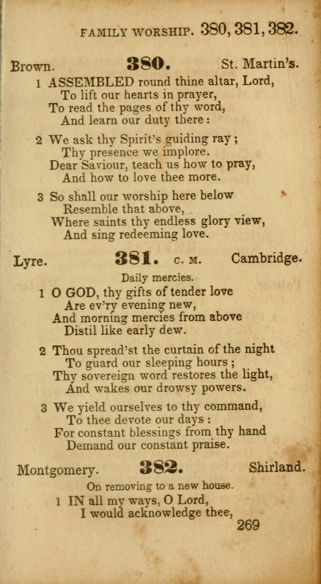 Select Hymns: adapted to the devotional exercises of the Baptist denomination (2nd ed.) page 269