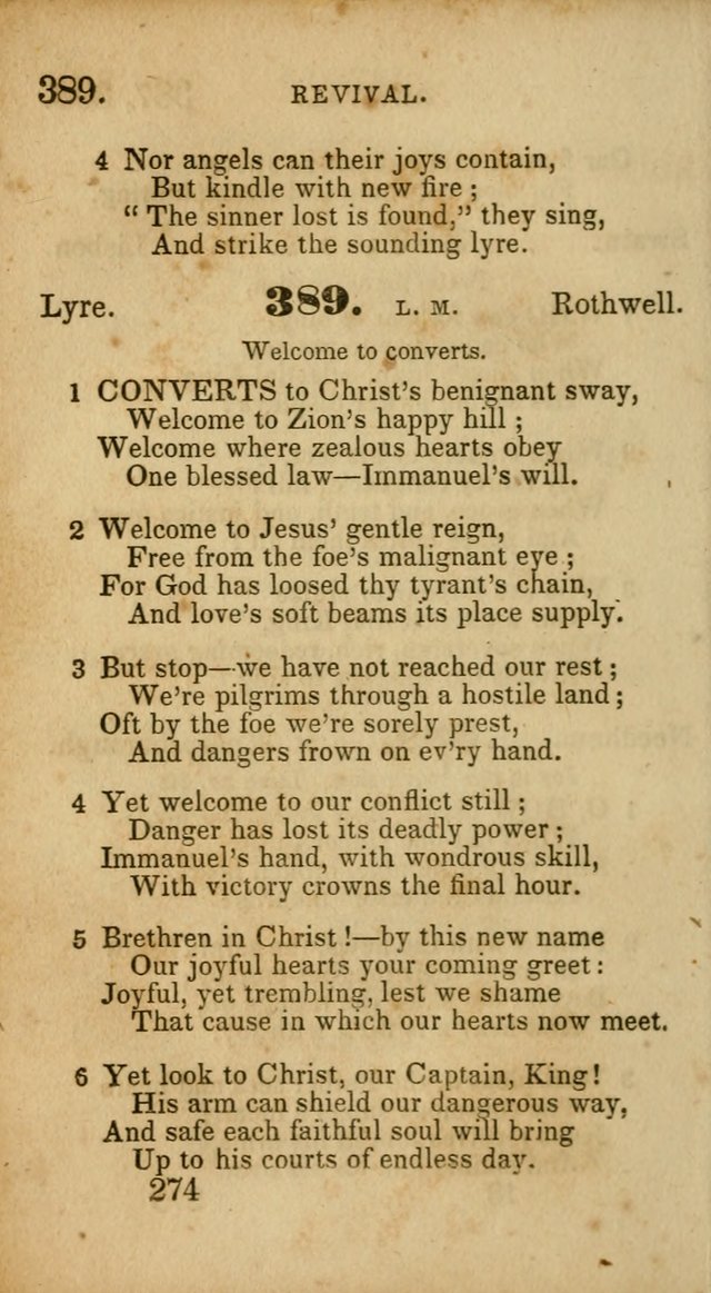 Select Hymns: adapted to the devotional exercises of the Baptist denomination (2nd ed.) page 274