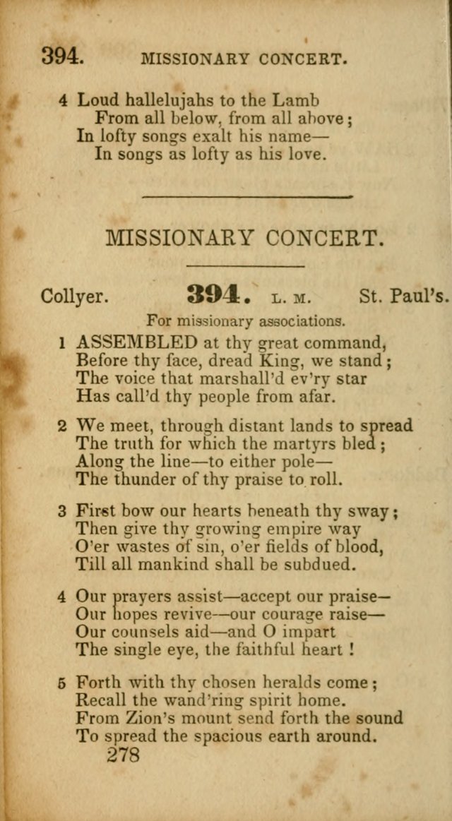 Select Hymns: adapted to the devotional exercises of the Baptist denomination (2nd ed.) page 278