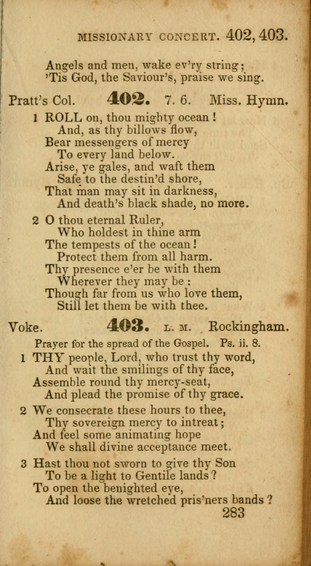 Select Hymns: adapted to the devotional exercises of the Baptist denomination (2nd ed.) page 283