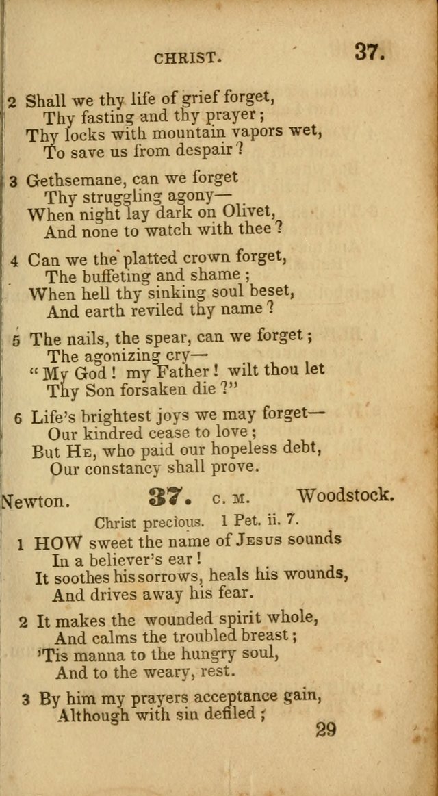 Select Hymns: adapted to the devotional exercises of the Baptist denomination (2nd ed.) page 29