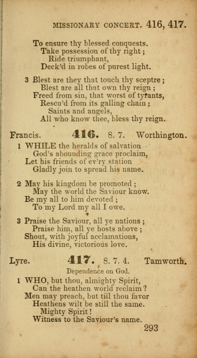 Select Hymns: adapted to the devotional exercises of the Baptist denomination (2nd ed.) page 293