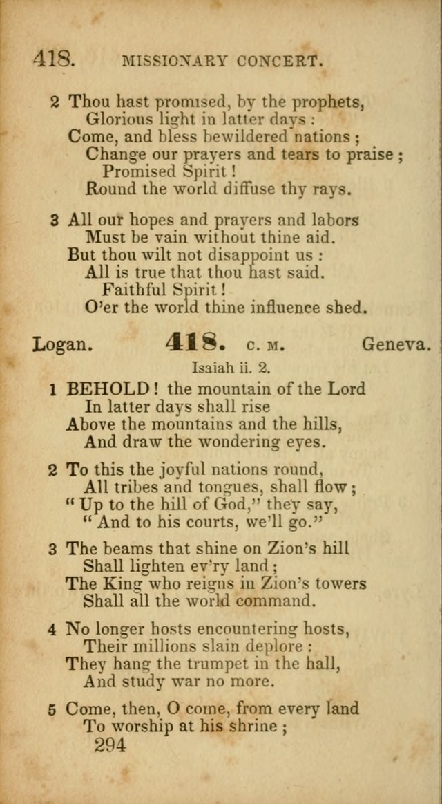 Select Hymns: adapted to the devotional exercises of the Baptist denomination (2nd ed.) page 294