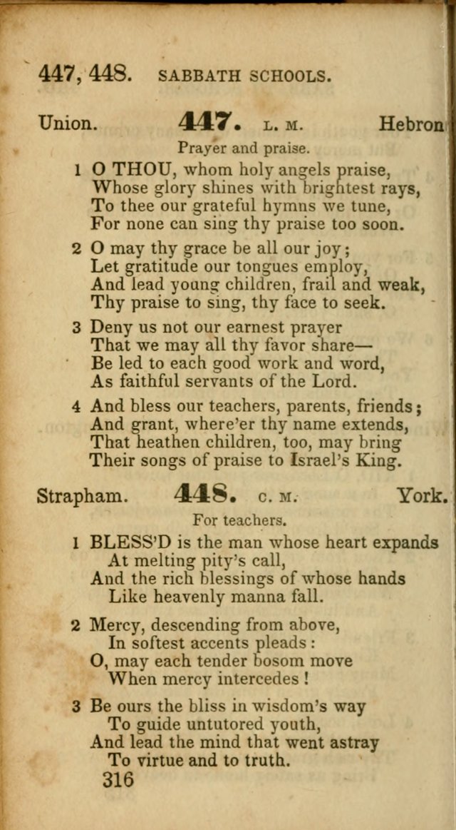 Select Hymns: adapted to the devotional exercises of the Baptist denomination (2nd ed.) page 316