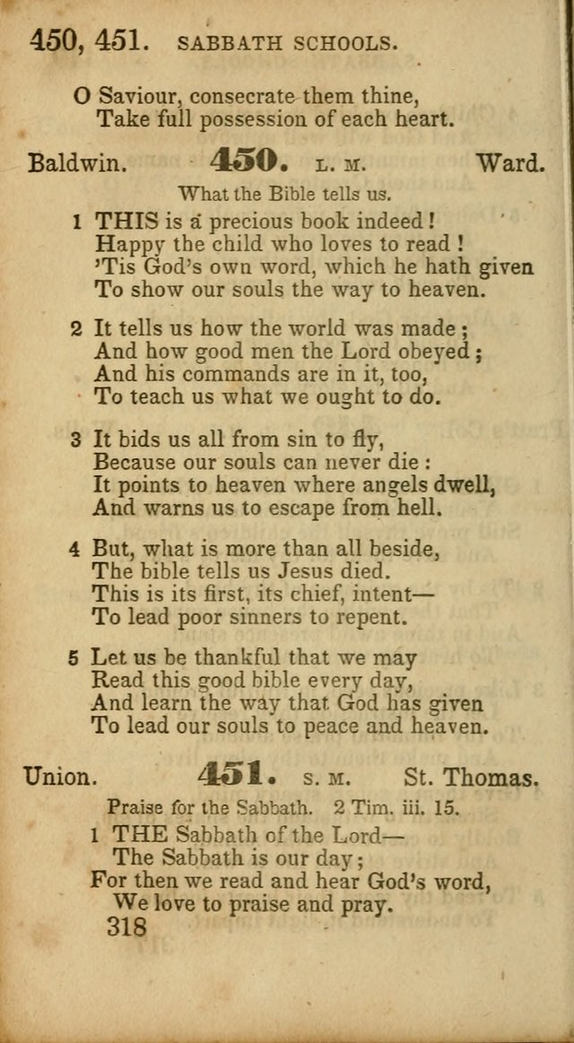 Select Hymns: adapted to the devotional exercises of the Baptist denomination (2nd ed.) page 318