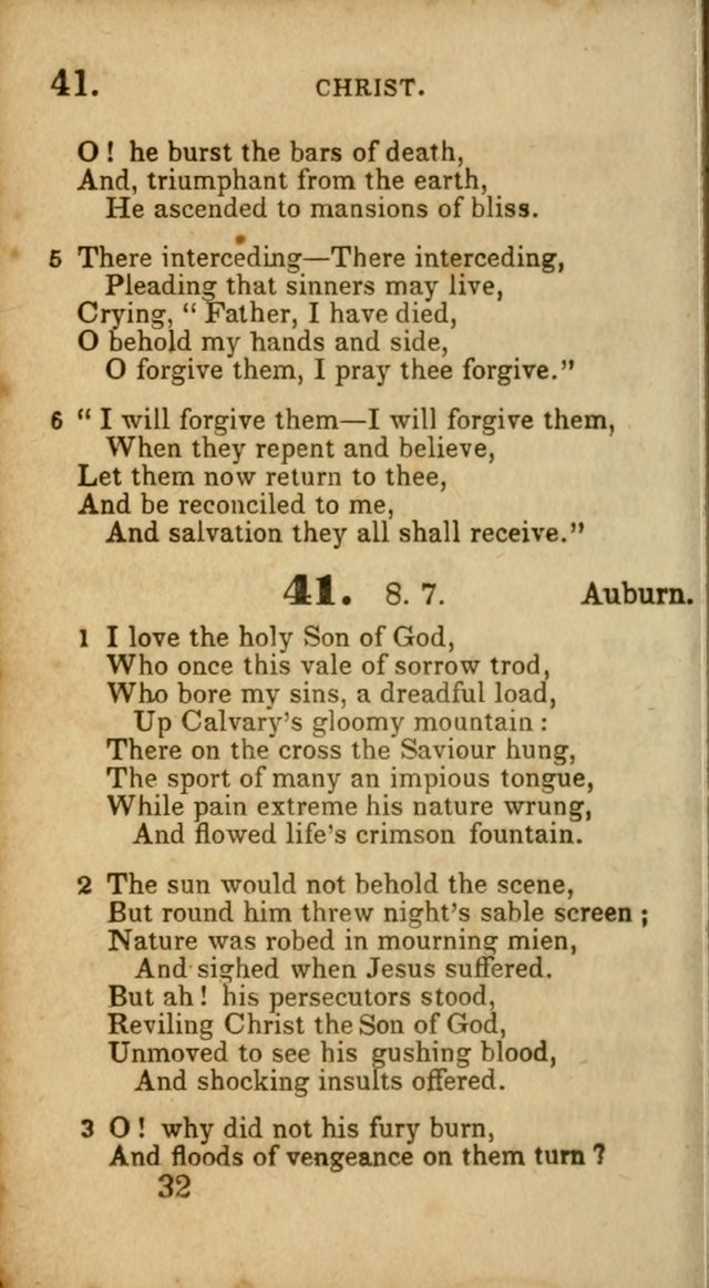 Select Hymns: adapted to the devotional exercises of the Baptist denomination (2nd ed.) page 32