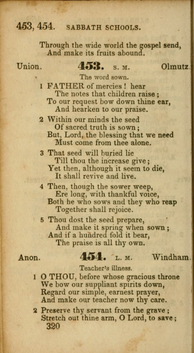 Select Hymns: adapted to the devotional exercises of the Baptist denomination (2nd ed.) page 320