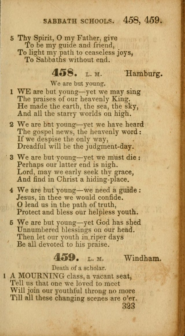 Select Hymns: adapted to the devotional exercises of the Baptist denomination (2nd ed.) page 323