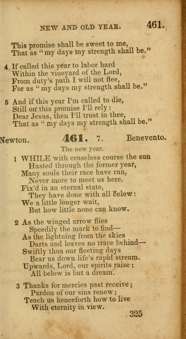 Select Hymns: adapted to the devotional exercises of the Baptist denomination (2nd ed.) page 325