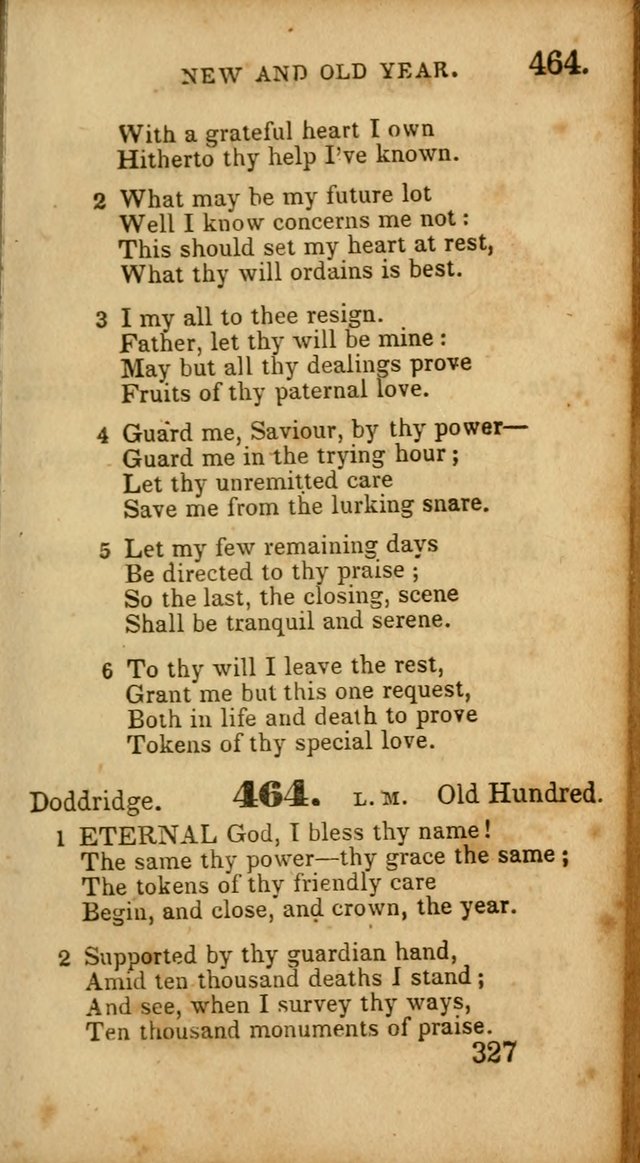 Select Hymns: adapted to the devotional exercises of the Baptist denomination (2nd ed.) page 327