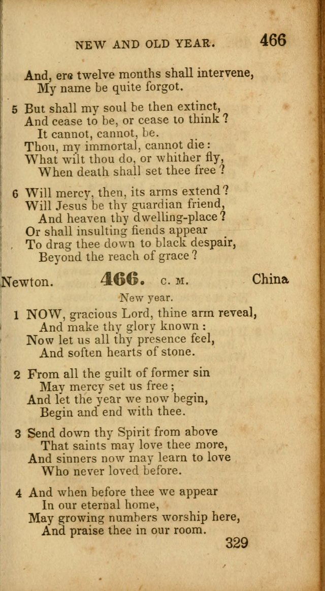 Select Hymns: adapted to the devotional exercises of the Baptist denomination (2nd ed.) page 329