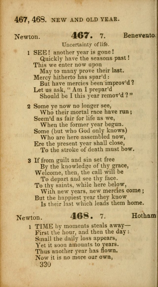 Select Hymns: adapted to the devotional exercises of the Baptist denomination (2nd ed.) page 330