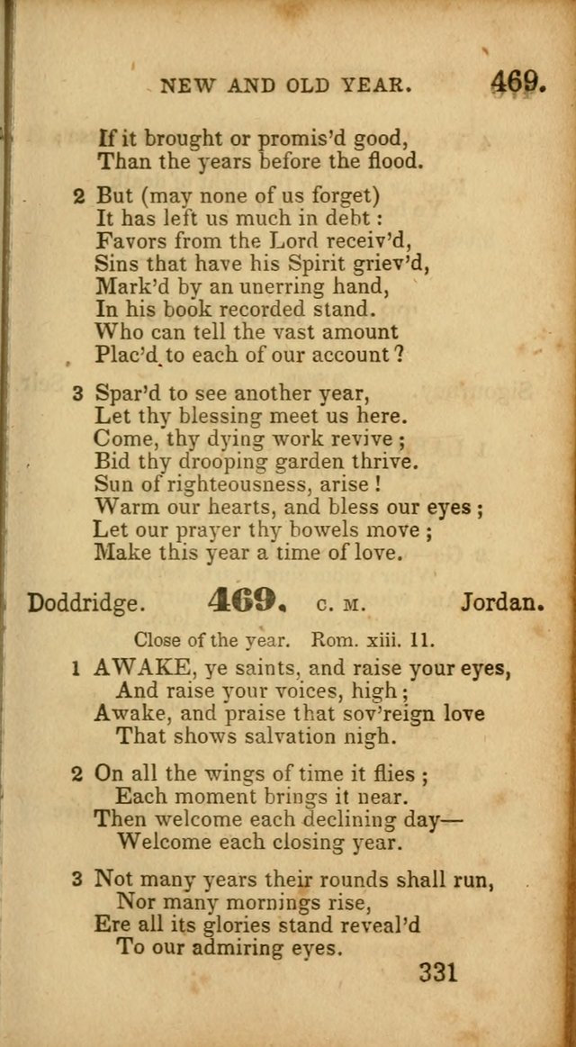 Select Hymns: adapted to the devotional exercises of the Baptist denomination (2nd ed.) page 331