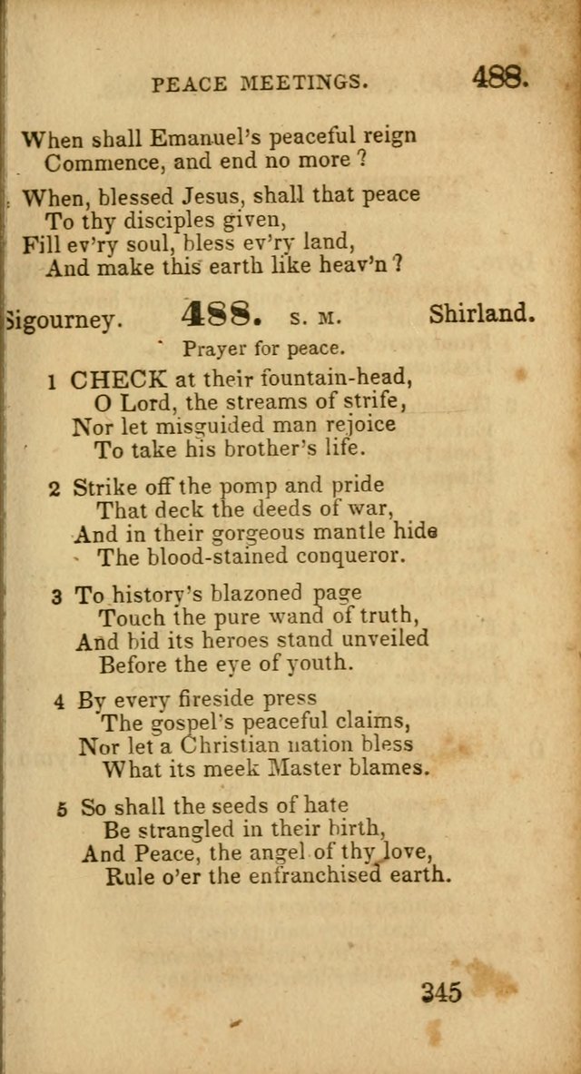 Select Hymns: adapted to the devotional exercises of the Baptist denomination (2nd ed.) page 345