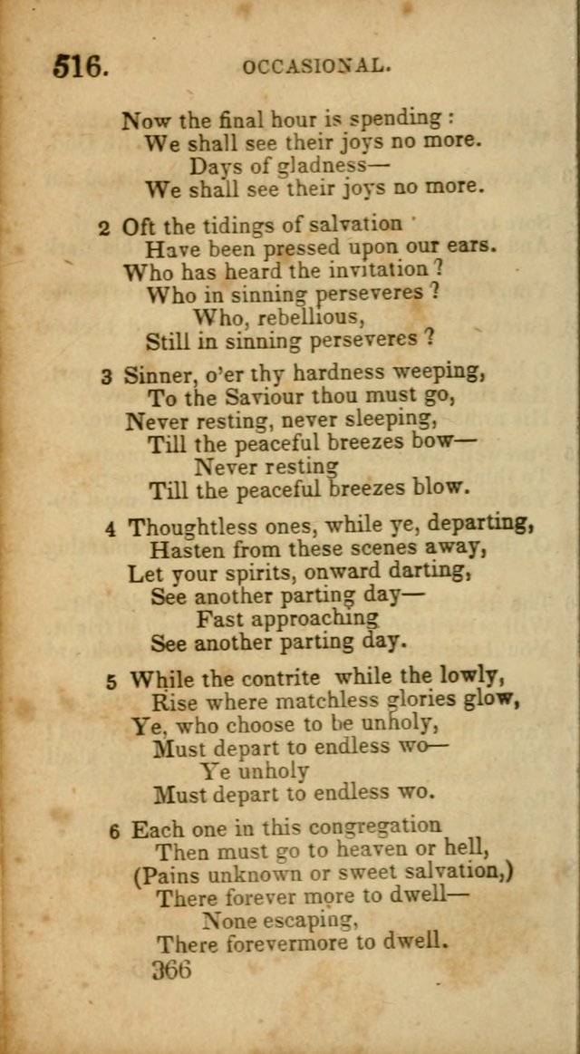 Select Hymns: adapted to the devotional exercises of the Baptist denomination (2nd ed.) page 366