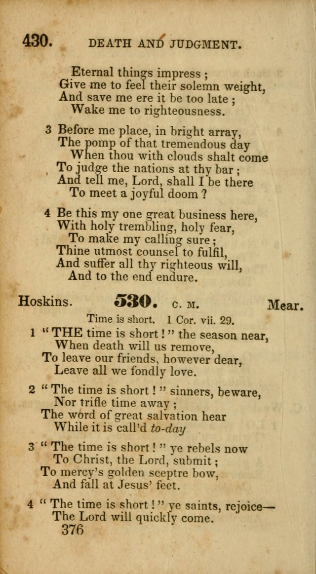 Select Hymns: adapted to the devotional exercises of the Baptist denomination (2nd ed.) page 376