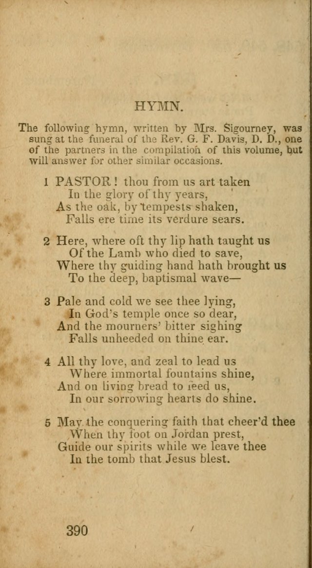 Select Hymns: adapted to the devotional exercises of the Baptist denomination (2nd ed.) page 390