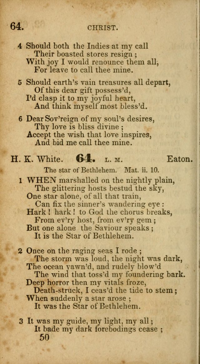 Select Hymns: adapted to the devotional exercises of the Baptist denomination (2nd ed.) page 50