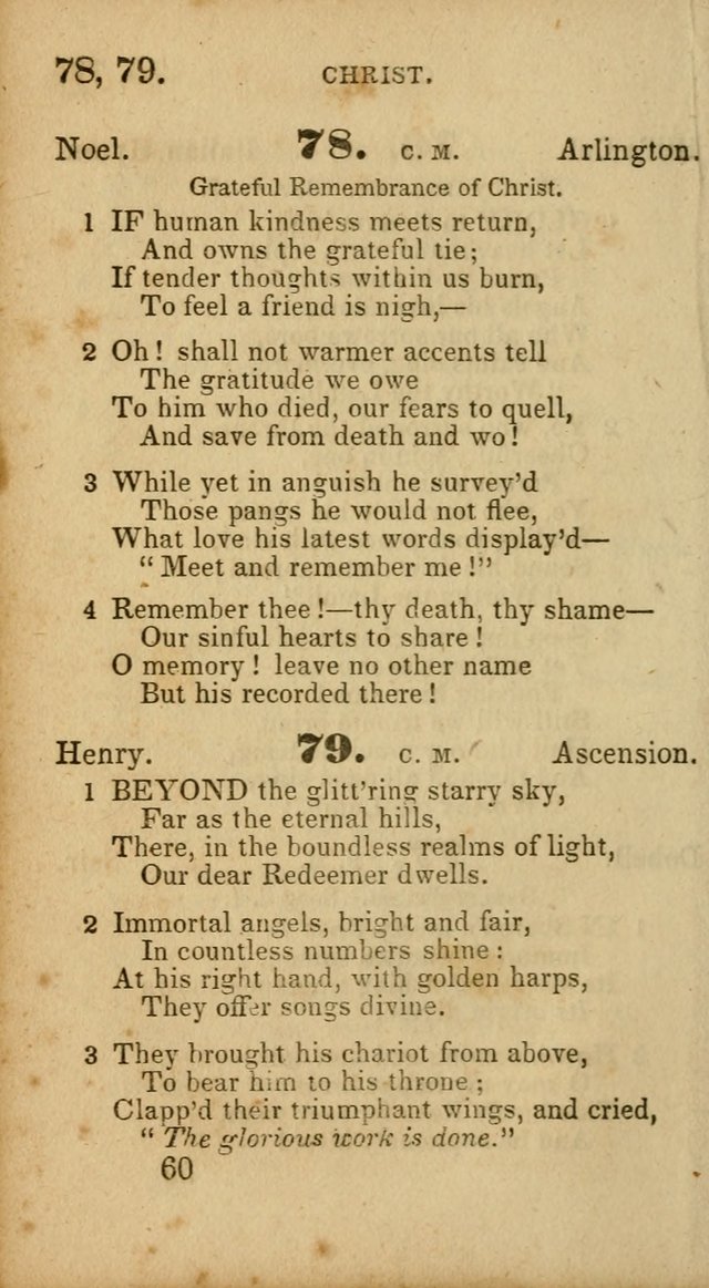 Select Hymns: adapted to the devotional exercises of the Baptist denomination (2nd ed.) page 60