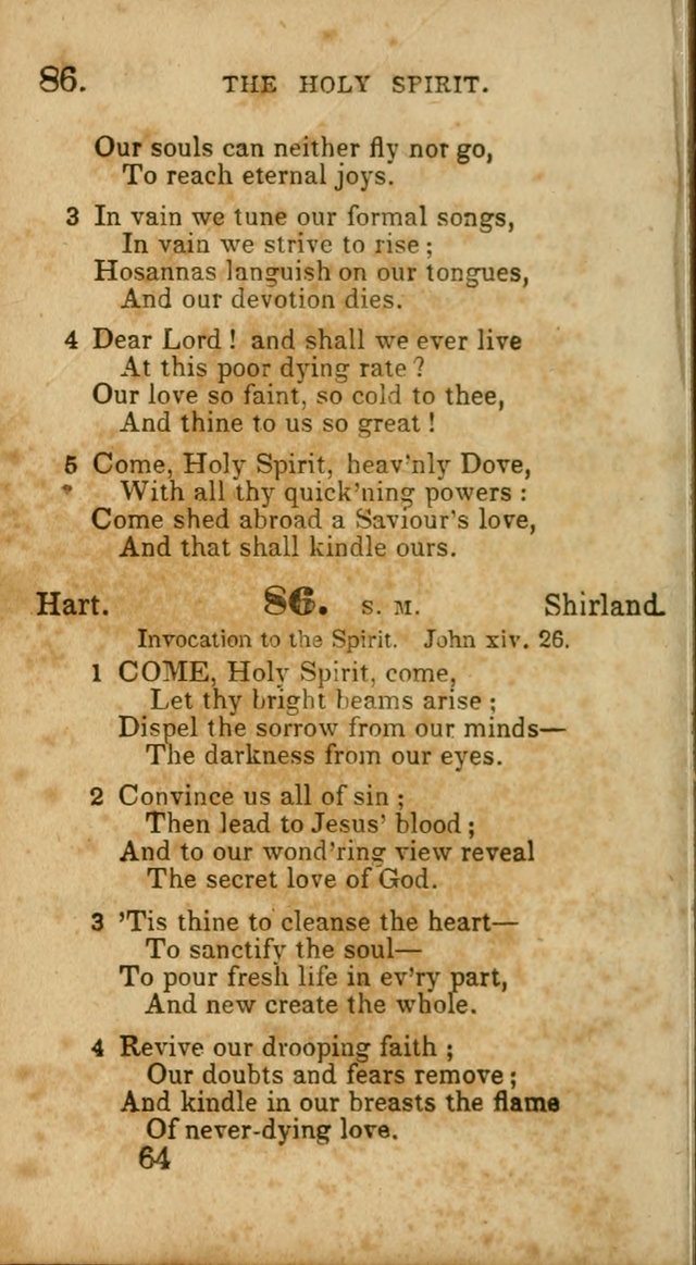 Select Hymns: adapted to the devotional exercises of the Baptist denomination (2nd ed.) page 64