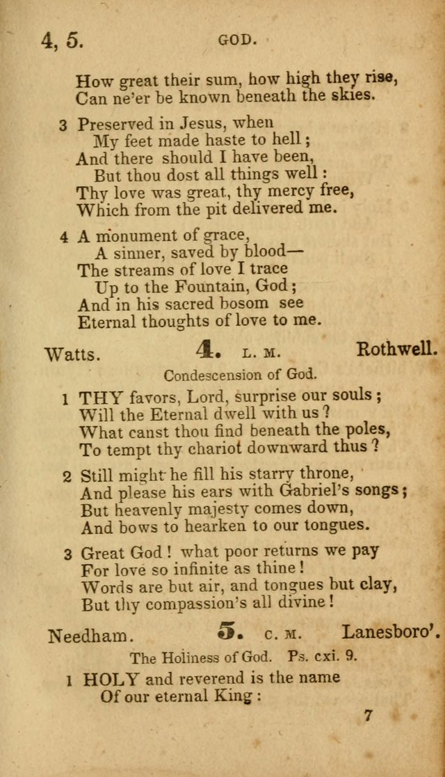 Select Hymns: adapted to the devotional exercises of the Baptist denomination (2nd ed.) page 7