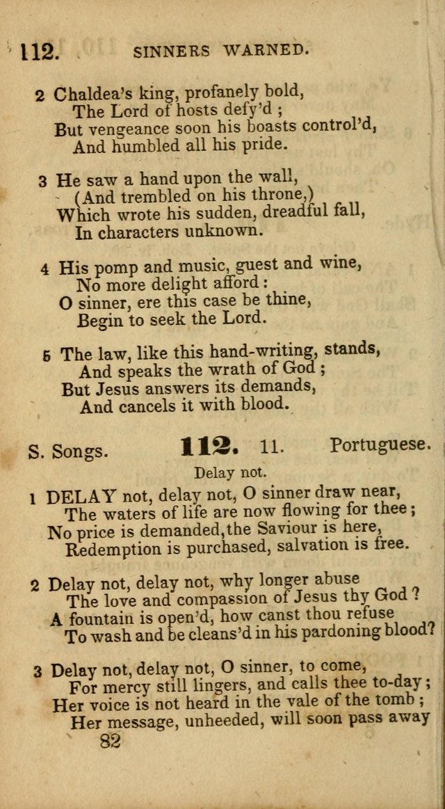 Select Hymns: adapted to the devotional exercises of the Baptist denomination (2nd ed.) page 82