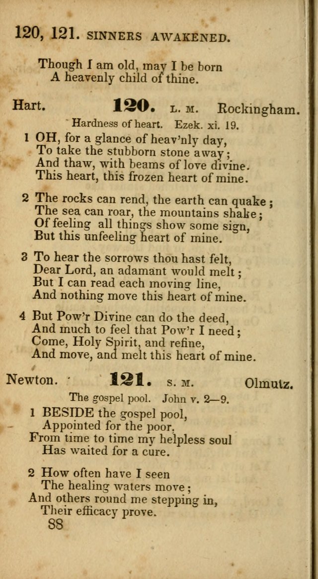 Select Hymns: adapted to the devotional exercises of the Baptist denomination (2nd ed.) page 88