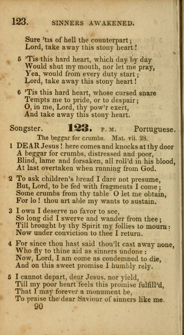 Select Hymns: adapted to the devotional exercises of the Baptist denomination (2nd ed.) page 90