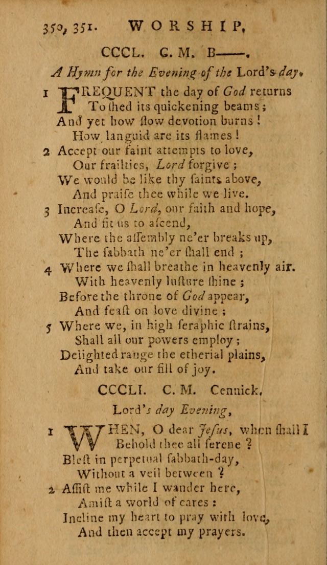 A Selection of Hymns: from the best authors, intended to be an appendix to Dr. Watt