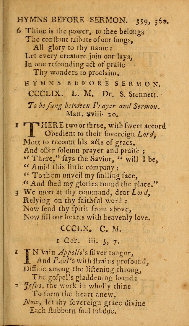 A Selection of Hymns: from the best authors, intended to be an appendix to Dr. Watt