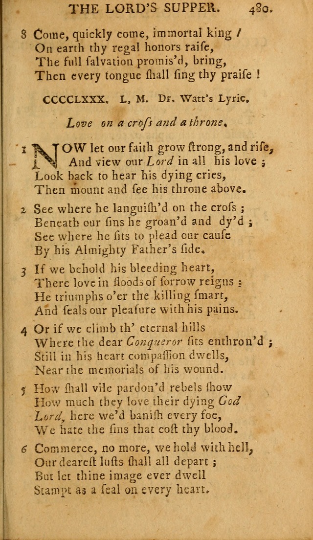 A Selection of Hymns: from the best authors, intended to be an appendix to Dr. Watt