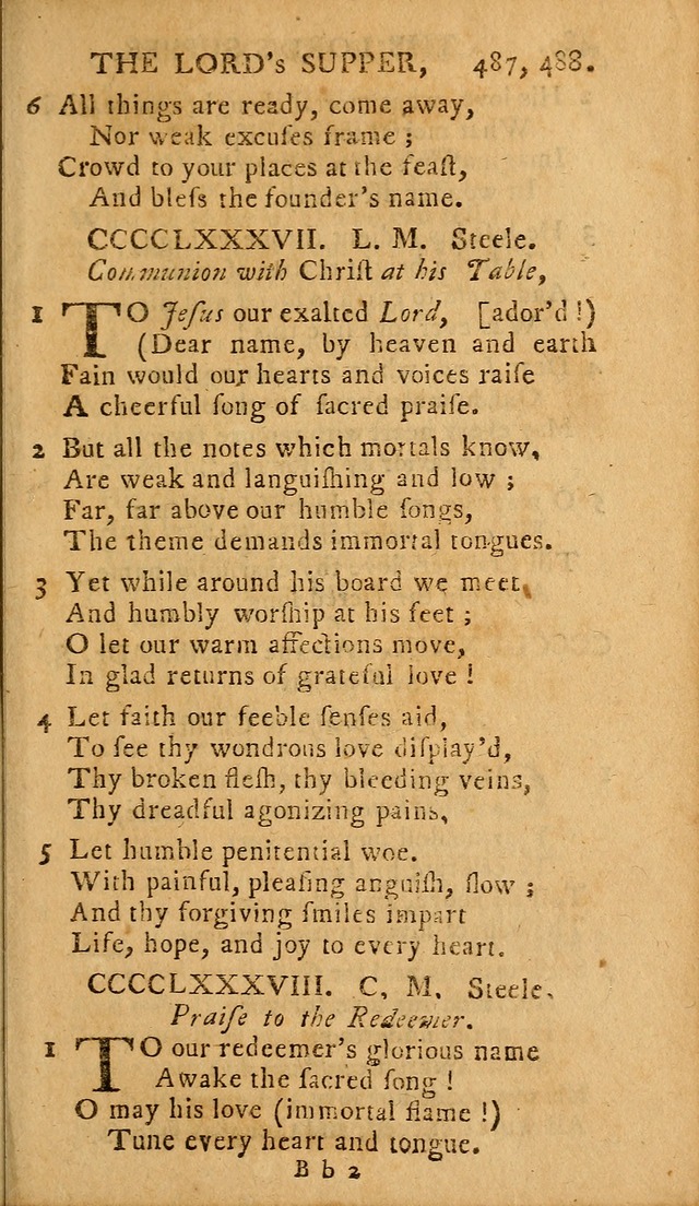 A Selection of Hymns: from the best authors, intended to be an appendix to Dr. Watt