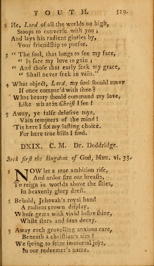 A Selection of Hymns: from the best authors, intended to be an appendix to Dr. Watt