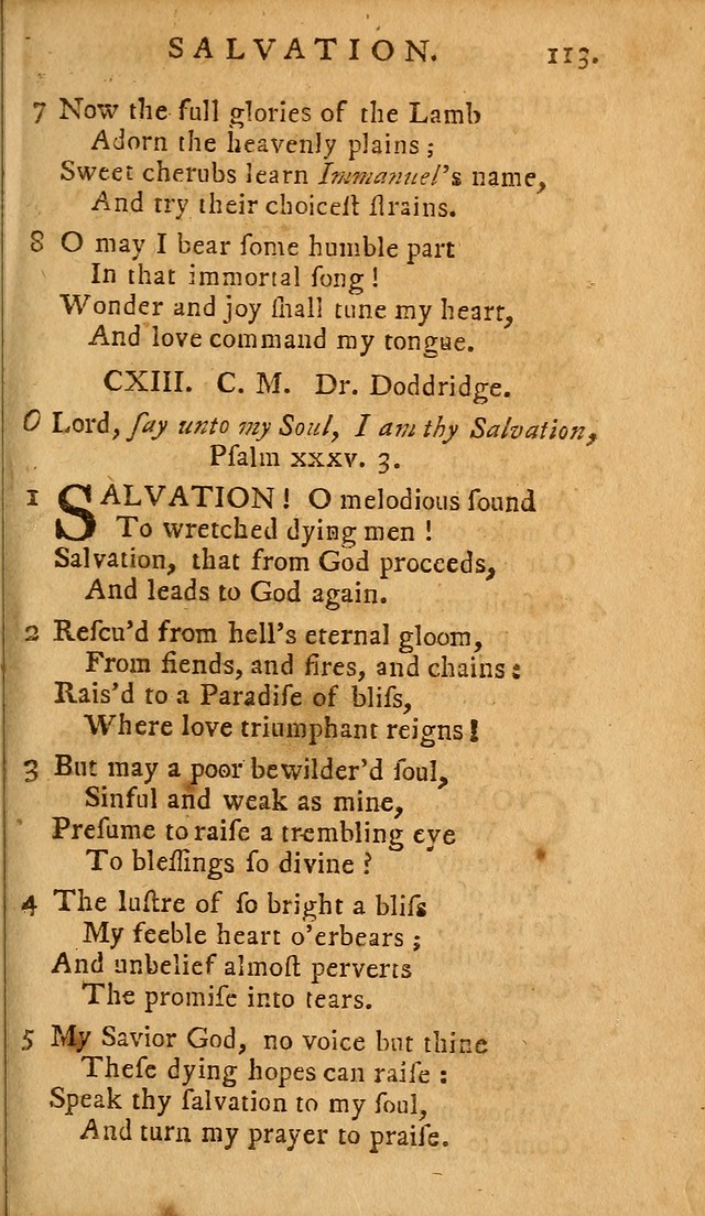 A Selection of Hymns: from the best authors, intended to be an appendix to Dr. Watt