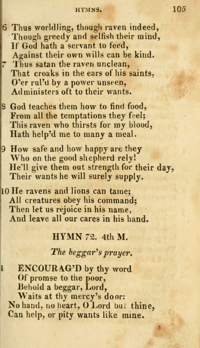 A Selection of Hymns, from the Best Authors page 109